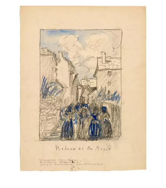 Giovanni Giacometti — Retour de la Messe — Galerie Kornfeld