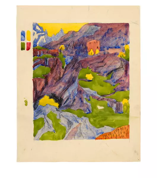 Giovanni Giacometti — Berglandschaft — Galerie Kornfeld