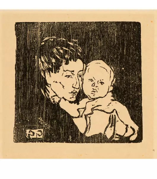 Giovanni Giacometti — Mutter und Kind I (Annetta und Bruno) — Galerie Kornfeld