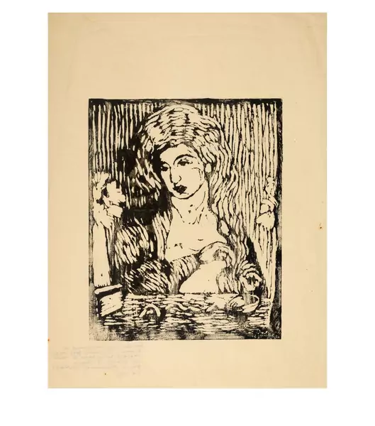 Giovanni Giacometti — Toeletta della sera III - Portrait Annetta Giacometti — Galerie Kornfeld