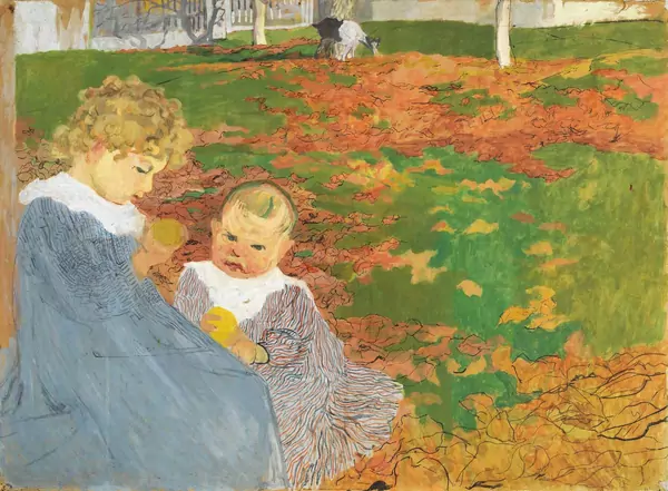 Giovanni Giacometti — Alberto und Diego – Blühende Blumen, tote Blätter – Spielende Kinder — Galerie Kornfeld