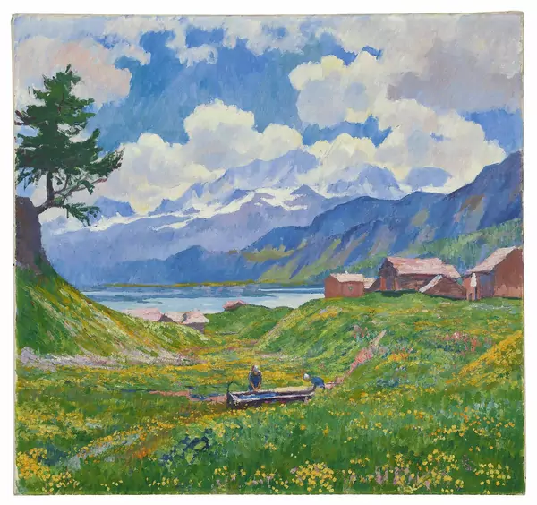 Giovanni Giacometti — Frühlingslandschaft — Galerie Kornfeld