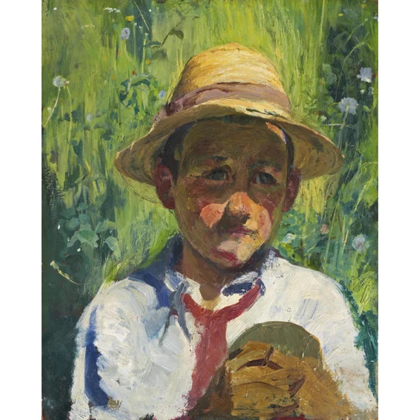 Giovanni Giacometti — BERGELLER BAUERNJUNGE PEASANT BOY FROM BERGELL