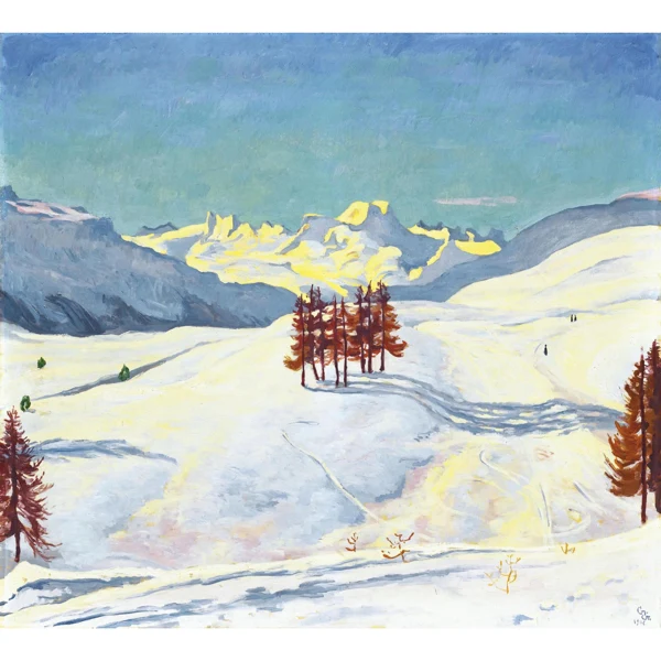 Giovanni Giacometti — WINTER BEI ST. MORITZ , 1916 WINTER NEAR ST. MORITZ, 1916