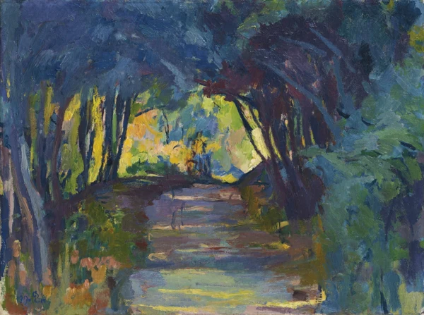Giovanni Giacometti — Waldweg, 1917