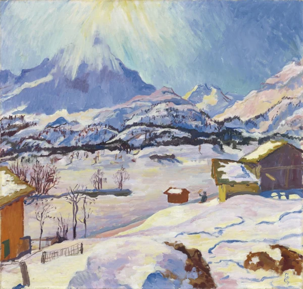Giovanni Giacometti — Winterlandschaft Maloja, 1932