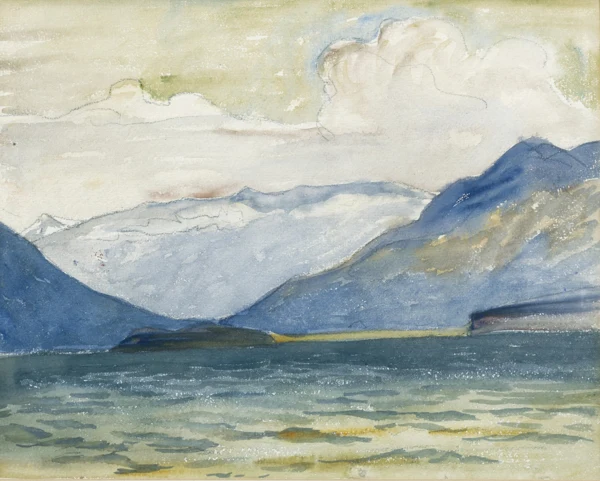 Giovanni Giacometti — BLICK VON PLAUN DA LEJ GEGEN DIE HALBINSEL CHASTÉVIEW FROM PLAUN DA LEJ TOWARDS CHASTÉ PENINSULA