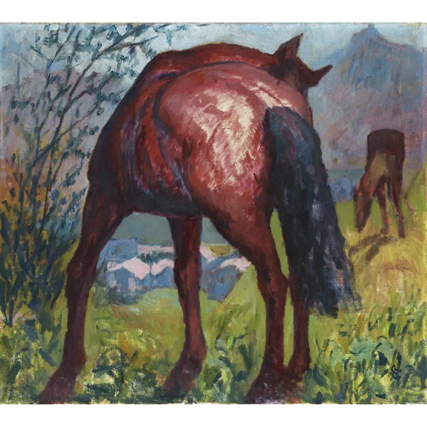 Giovanni Giacometti — CAVALLO ROSSO RED HORSE