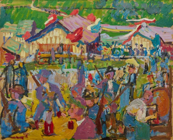 Giovanni Giacometti — Schützenfest in Stampa
