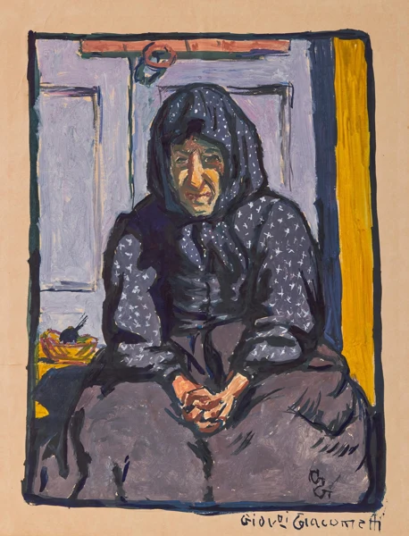 Giovanni Giacometti — Sitzende Alte Frau (La Vecchia)