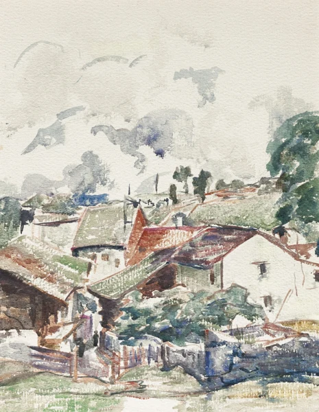 Giovanni Giacometti — Häuser in Stampa
