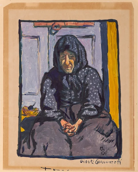 Giovanni Giacometti — Sitzende alte Frau (La Vecchia)