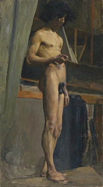 Giovanni Giacometti — Stehender Männerakt