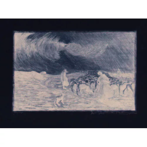 Giovanni Segantini — Gewitter auf der Alp.