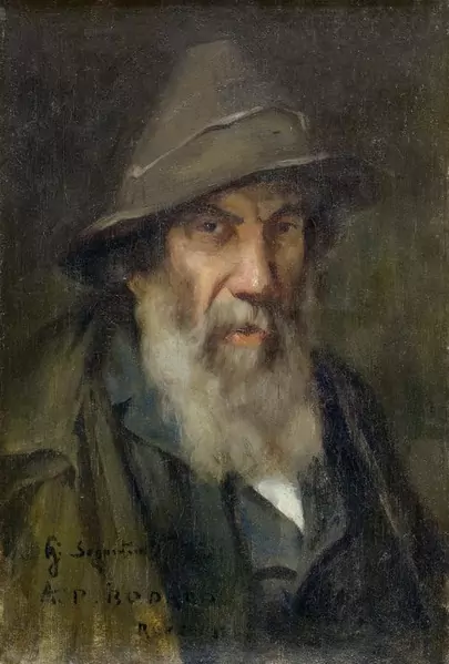 GIOVANNI SEGANTINI — Testa di vecchio. Um 1882. — Koller Auktionen