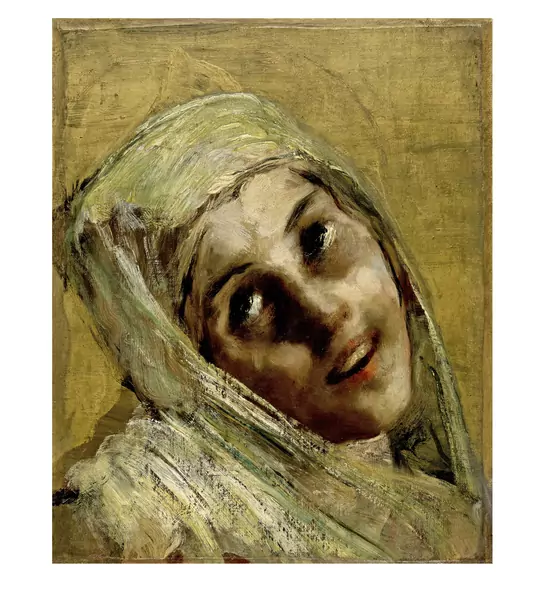 Giovanni Segantini — Viso di Madonna — Galerie Kornfeld