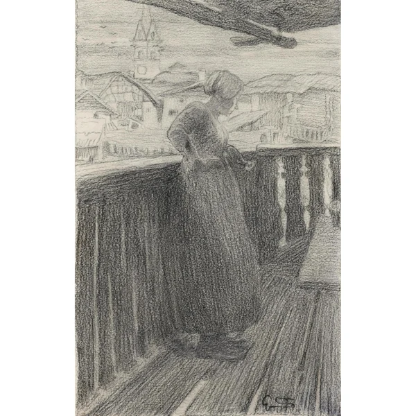 Giovanni Segantini — SUL BALCONE ON THE BALCONY