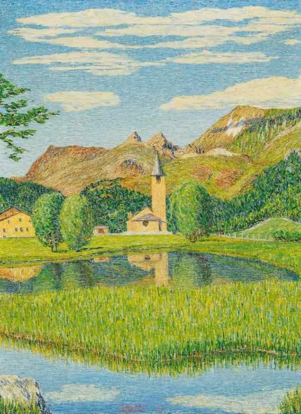 GOTTARDO SEGANTINI — Church of St. Lorenz in Sils Baselgia. 1941. — Koller Auktionen