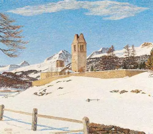 GOTTARDO SEGANTINI — Die Kirche von St. Moritz. 1945. — Koller Auktionen