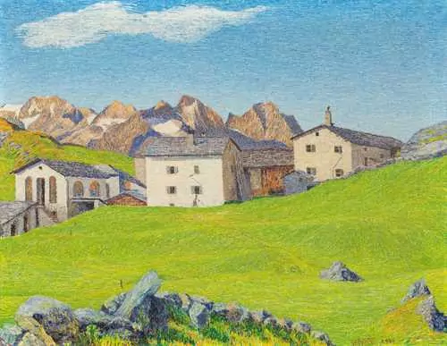 GOTTARDO SEGANTINI — Engadine landscape. 1940. — Koller Auktionen