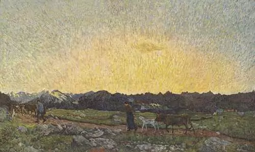 GOTTARDO SEGANTINI — Am Abend. — Koller Auktionen