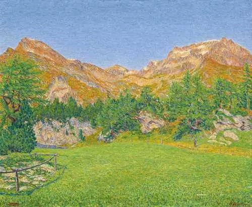 GOTTARDO SEGANTINI — Agosto alpestre, Maloja. 1924. — Koller Auktionen