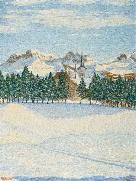 GOTTARDO SEGANTINI — Alpine Schneelandschaft. 1931. — Koller Auktionen