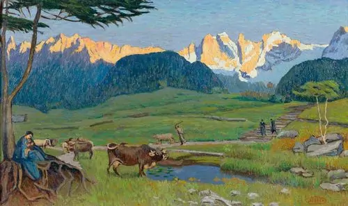 GOTTARDO SEGANTINI — Heimkehr am Abend. — Koller Auktionen