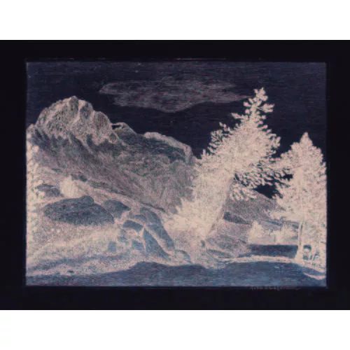 Gottardo Segantini — Landschaftsausschnitt.