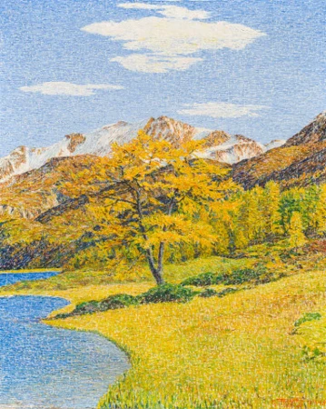 Herbstlärche am See, 1948