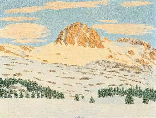 GOTTARDO SEGANTINI — Piz Lagrev in the winter. 1965. — Koller Auktionen