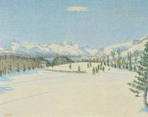 GOTTARDO SEGANTINI — Lake Sils with a view of Maloja. 1960. — Koller Auktionen