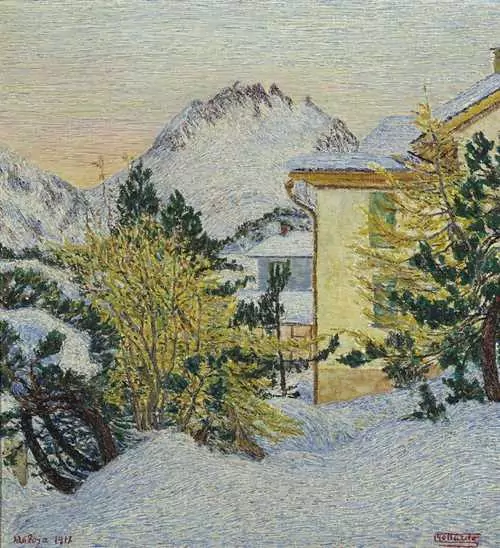 GOTTARDO SEGANTINI — Maloja im Winter. 1917. — Koller Auktionen