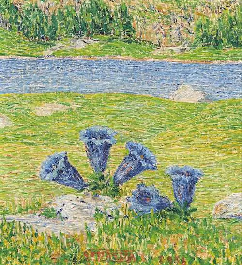 GOTTARDO SEGANTINI — Gentians. 1953. — Koller Auktionen