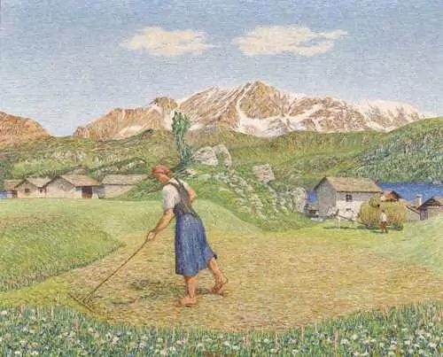 GOTTARDO SEGANTINI — Der Heuwagen. 1939. — Koller Auktionen