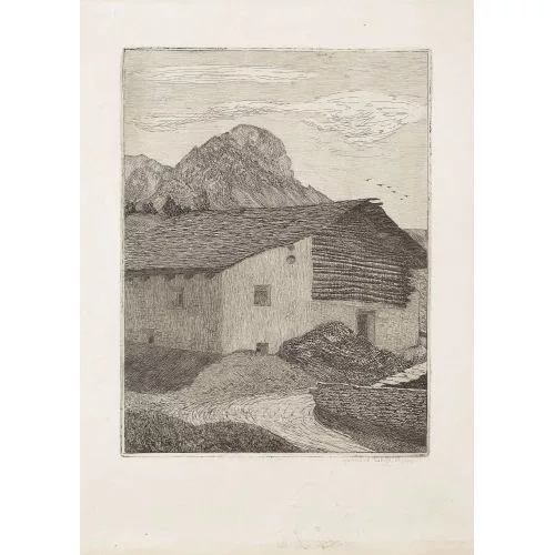 Gottardo Segantini — Engadiner Haus.