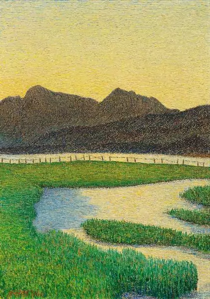 GOTTARDO SEGANTINI — Abend im Engadin. 1935. — Koller Auktionen