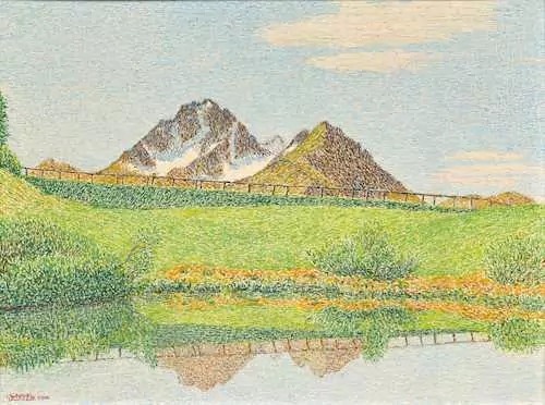 GOTTARDO SEGANTINI — Engadiner Sommerlandschaft. 1966. — Koller Auktionen