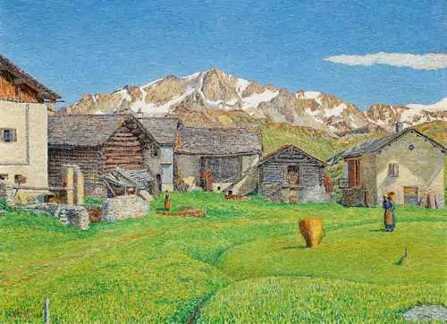 GOTTARDO SEGANTINI — Gravasalvas am Lunghinpass ob Maloja. 1941. — Koller Auktionen