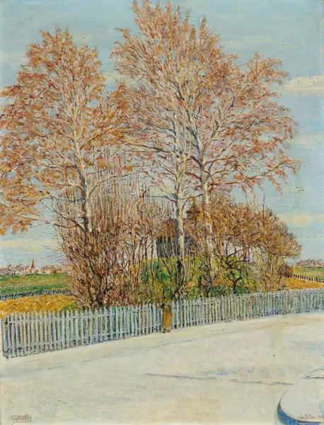 GOTTARDO SEGANTINI — Landschaft bei Zollikon. 1918. — Koller Auktionen