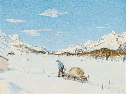 GOTTARDO SEGANTINI — Rückkehr im Winter (Return in winter). 1955. — Koller Auktionen