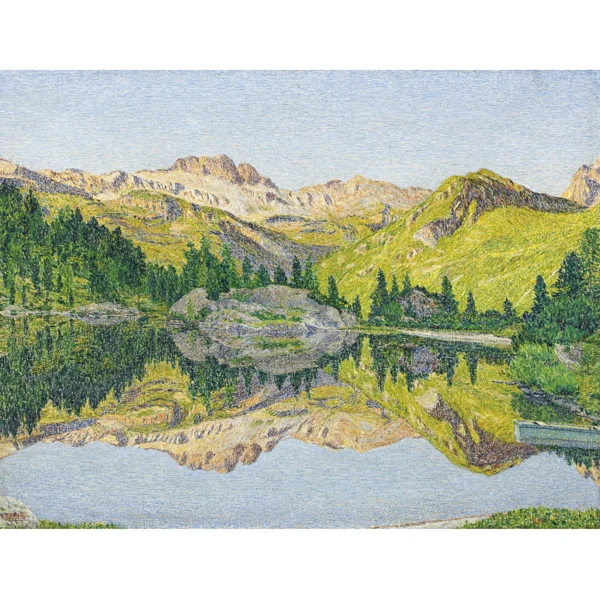 Gottardo Segantini — CAVLOGGIO: SPIEGELUNG / ABENDSTIMMUNG, 1951CAVLOGGIO: REFLECTION / EVENING ATMOSPHERE, 1951