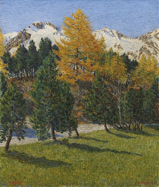Gottardo Segantini — Herbstschnee, 1922