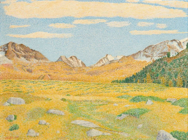 Gottardo Segantini — Engadiner Berglandschaft im Frühherbst, 1967