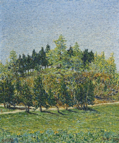 Gottardo Segantini — Alberi di primavera, 1920
