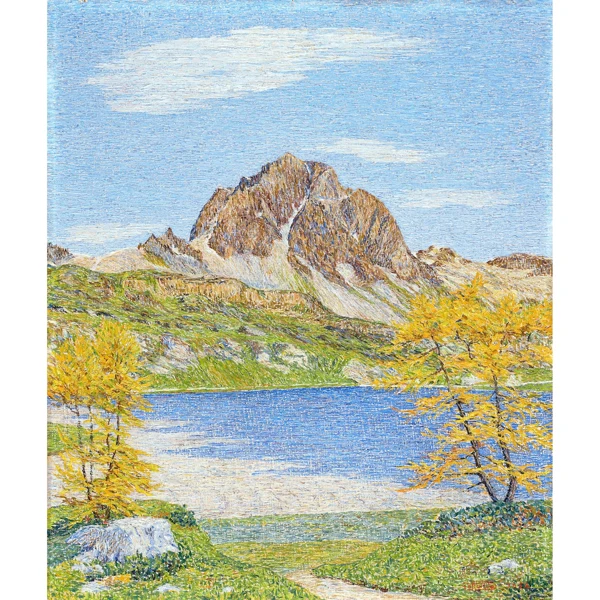 Gottardo Segantini — HERBST AM SILSERSEE, 1952 AUTUMN AT LAKE SILS, 1952