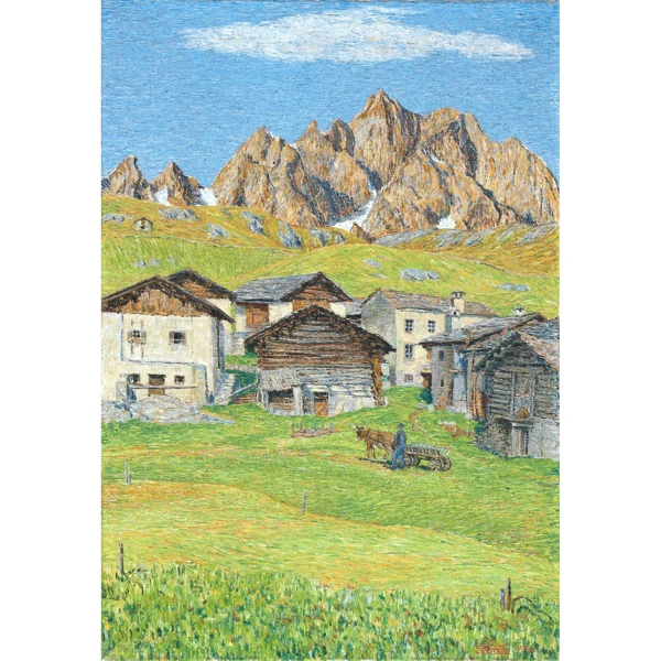 Gottardo Segantini — CREVASALVAS MIT PIZ LAGREV, 1940 CREVASALVAS WITH PIZ LAGREV, 1940