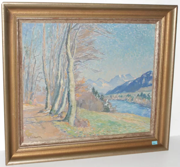 Gottfried Lüscher — Aare bei Muri