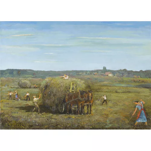 Gottfried Lüscher — "Heuernte".