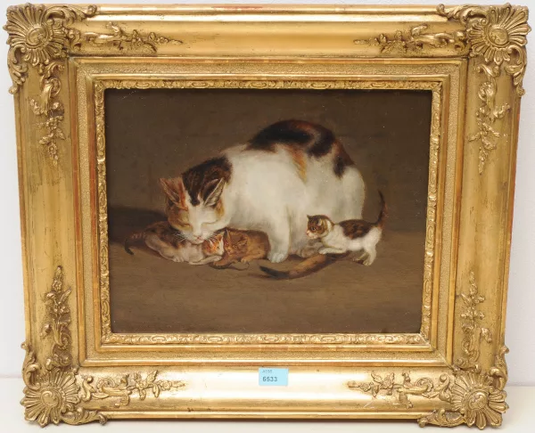 GOTTFRIED MIND — , in der Art von Katzenfamilie